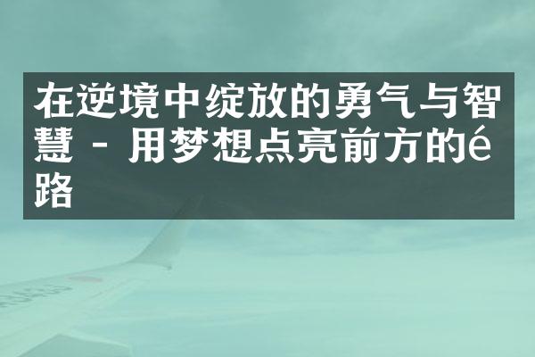 在逆境中绽放的勇气与智慧 - 用梦想点亮前方的道路