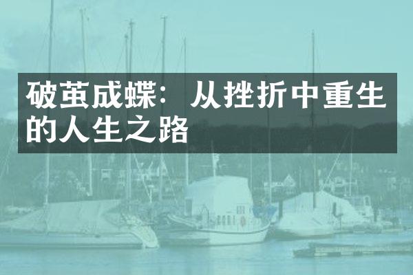 破茧成蝶:从挫折中重生的人生之路