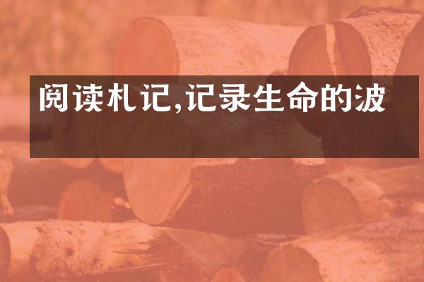 阅读札记,记录生命的波澜