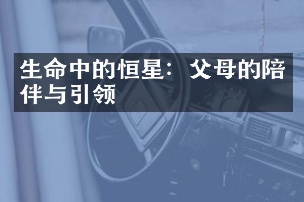 生命中的恒星:父母的陪伴与引领
