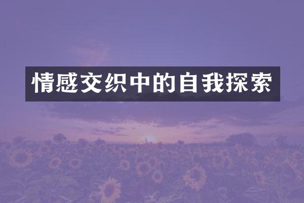情感交织中的自我探索
