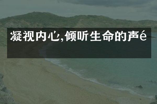 凝视内心,倾听生命的声音