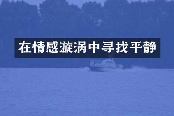 在情感漩涡中寻找平静