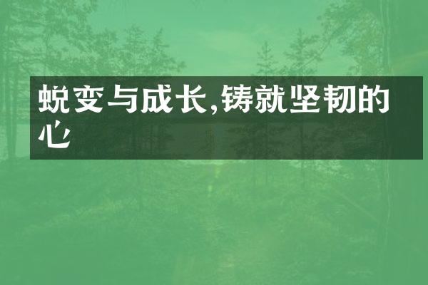 蜕变与成长,铸就坚韧的内心