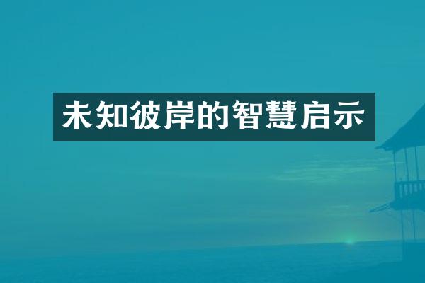未知彼岸的智慧启示
