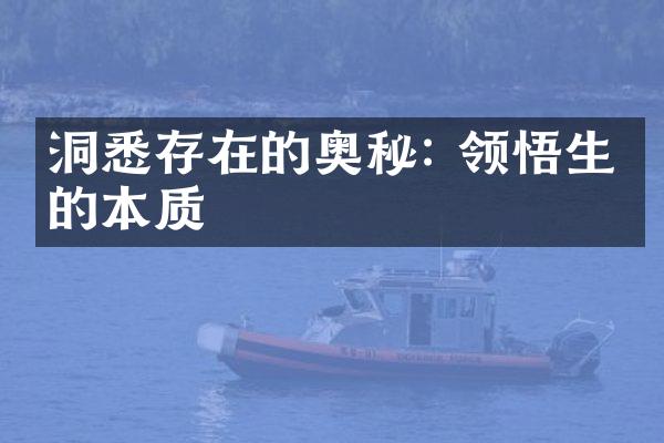 洞悉存在的奥秘: 领悟生命的本质