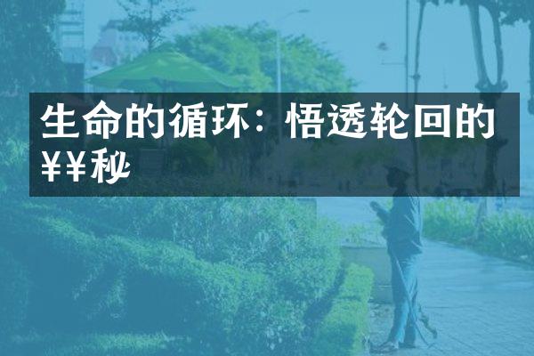 生命的循环: 悟透轮回的奥秘