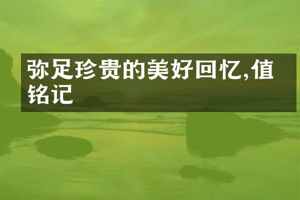 弥足珍贵的美好回忆,值得铭记