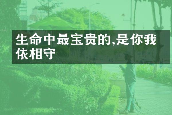 生命中最宝贵的,是你我相依相守