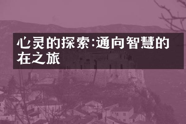 心灵的探索:通向智慧的内在之旅