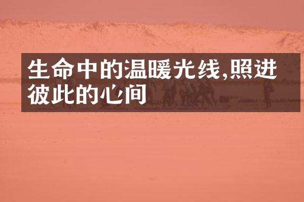生命中的温暖光线,照进了彼此的心间