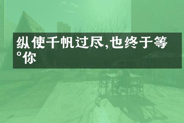 纵使千帆过尽,也终于等到你