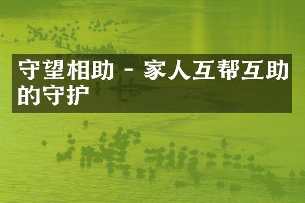 守望相助 - 家人互帮互助的守护