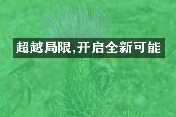 超越限,开启全新可能