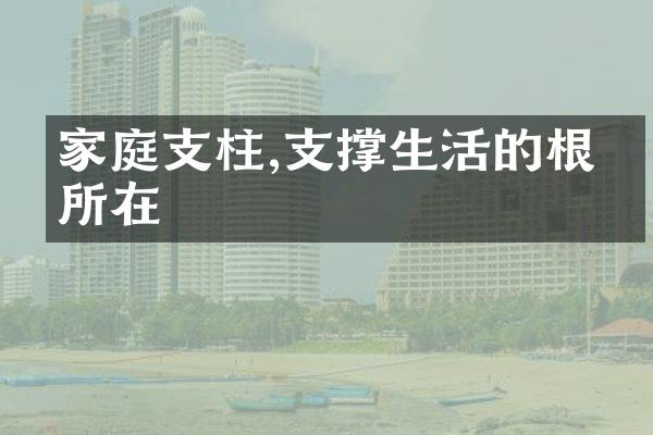 家庭支柱,支撑生活的根基所在