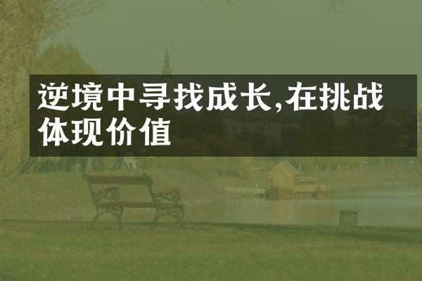 逆境中寻找成长,在挑战中体现价值