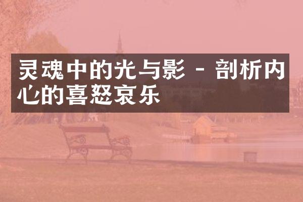 灵魂中的光与影 - 剖析内心的喜怒哀乐