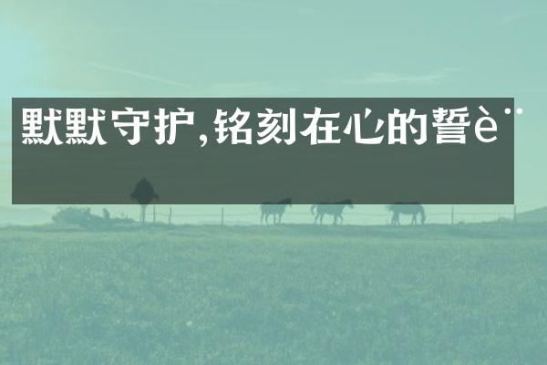 默默守护,铭刻在心的誓言