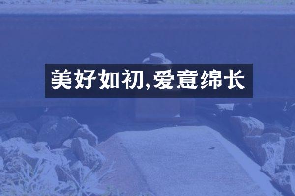 美好如初,爱意绵长