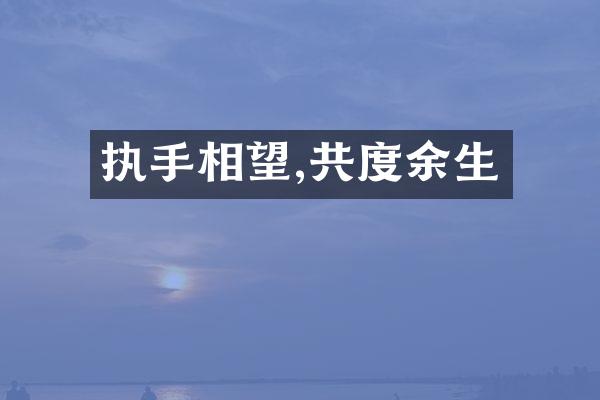 执手相望,共度余生