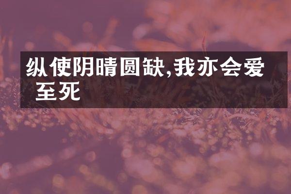纵使阴晴圆缺,我亦会爱你至死