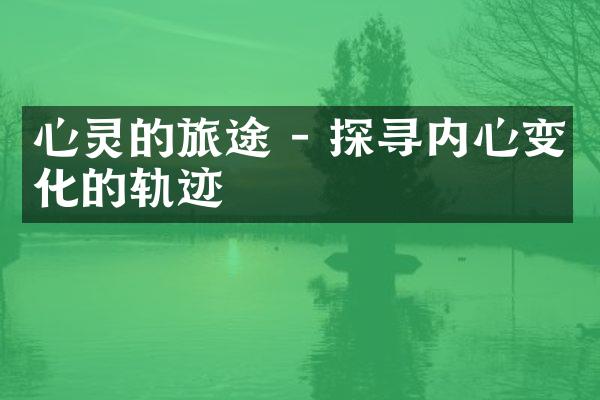 心灵的旅途 - 探寻内心变化的轨迹