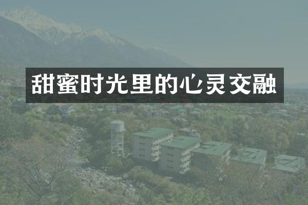 甜蜜时光里的心灵交融