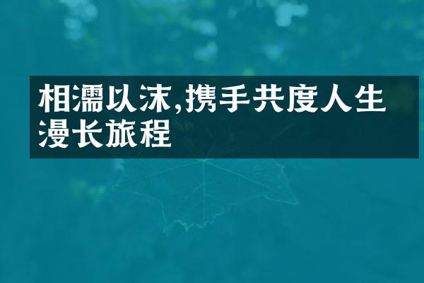 相濡以沫,携手共度人生的漫长旅程
