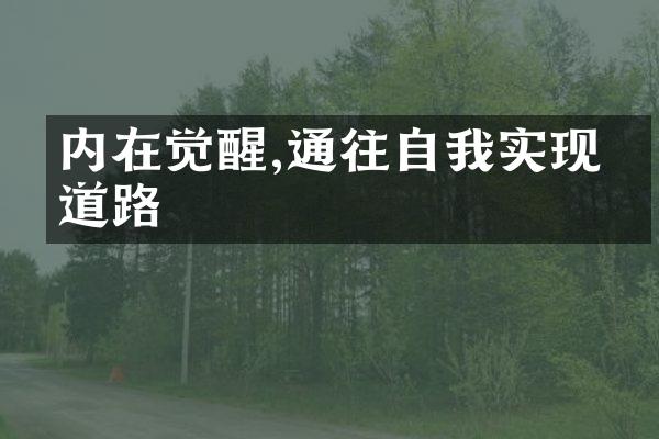 内在觉醒,通往自我实现的道路