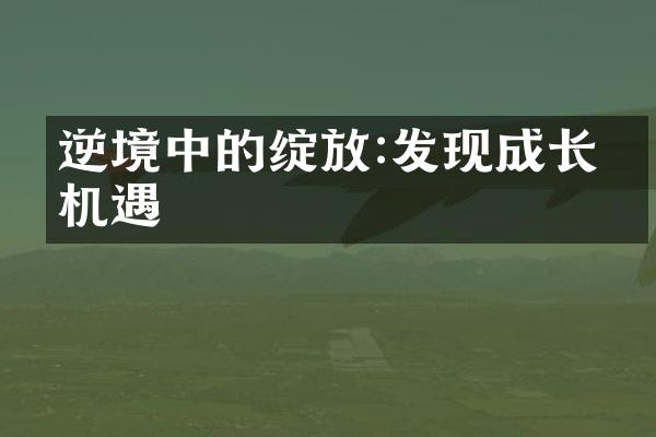 逆境中的绽放:发现成长的机遇