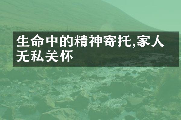 生命中的精神寄托,家人的无私关怀