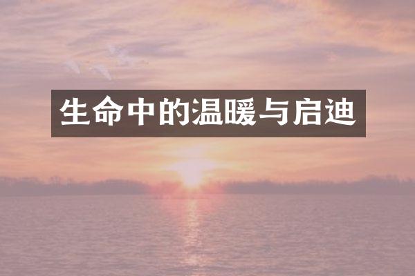 生命中的温暖与启迪
