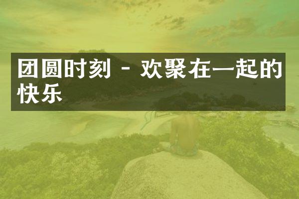 团圆时刻 - 欢聚在一起的快乐