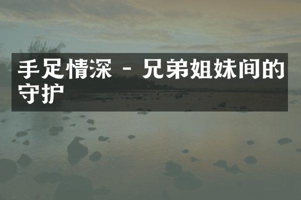 手足情深 - 兄弟姐妹间的守护