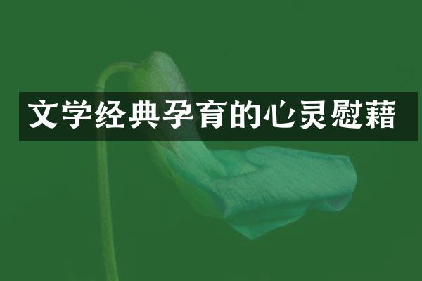 文学经典孕育的心灵慰藉