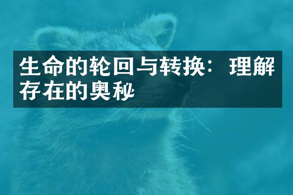 生命的轮回与转换：理解存在的奥秘