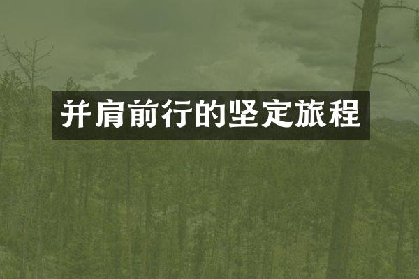 并肩前行的坚定旅程