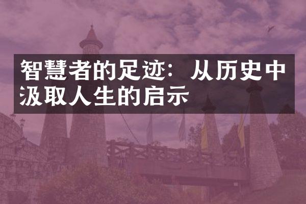 智慧者的足迹：从历史中汲取人生的启示