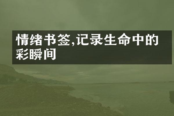 情绪书签,记录生命中的精彩瞬间