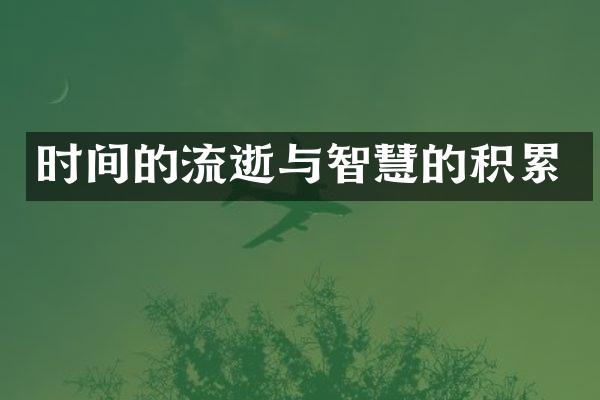 时间的流逝与智慧的积累