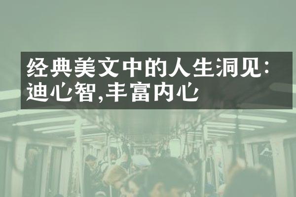 经典美文中的人生洞见:启迪心智,丰富内心