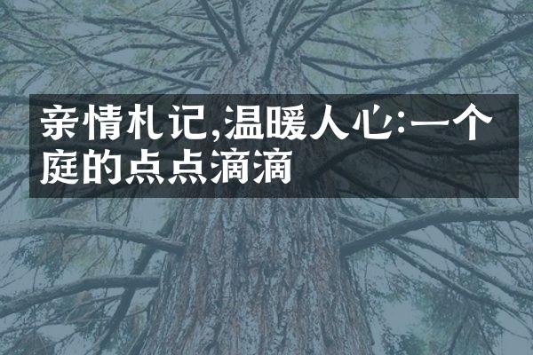 亲情札记,温暖人心:一个家庭的点点滴滴