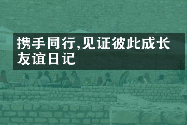 携手同行,见证彼此成长的友谊日记