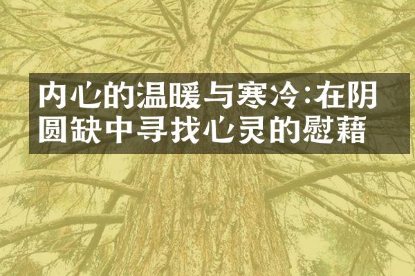 内心的温暖与寒冷:在阴晴圆缺中寻找心灵的慰藉