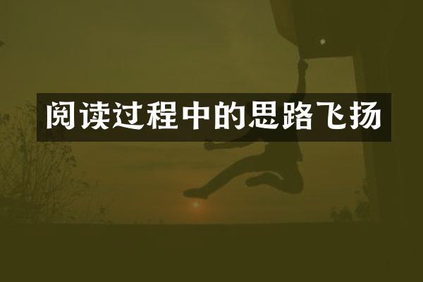 阅读过程中的思路飞扬