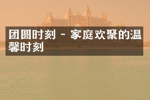 团圆时刻 - 家庭欢聚的温馨时刻