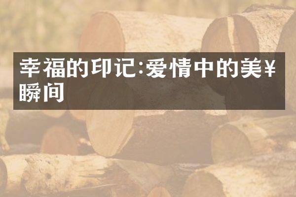 幸福的印记:爱情中的美好瞬间