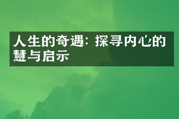 人生的: 探寻内心的智慧与启示