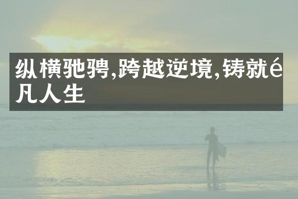 纵横驰骋,跨越逆境,铸就非凡人生