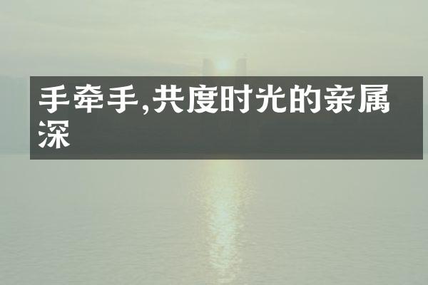 手牵手,共度时光的亲属情深